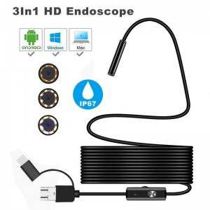3 in1 Endoskop Mini Camera 5.5MM